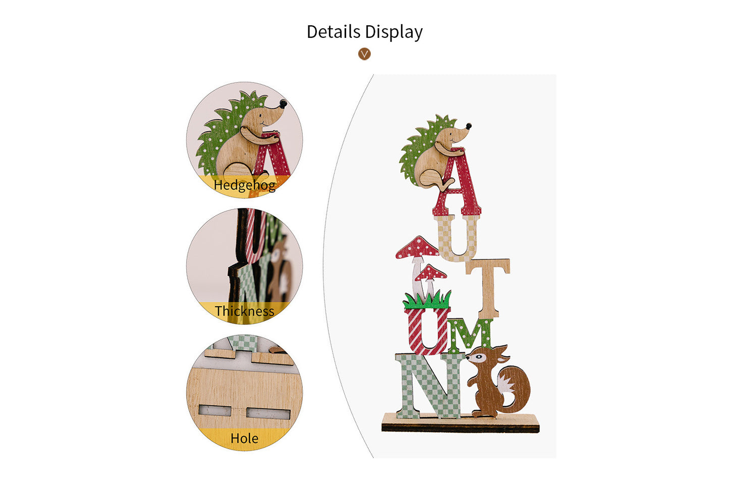 Harvest Season Wooden Decorative Ornaments