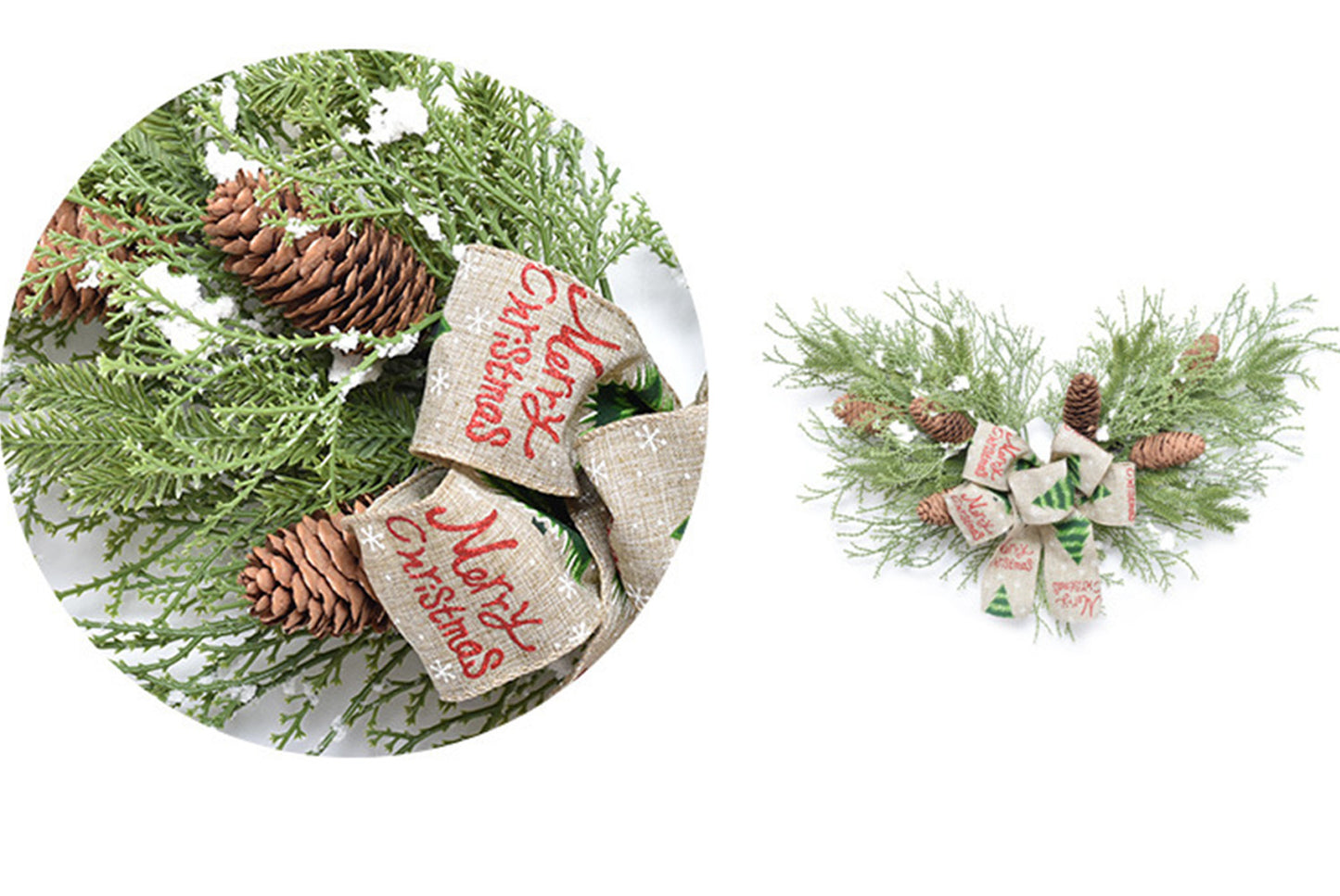 50cm PE Venetian Snow Horn Wall Hanging