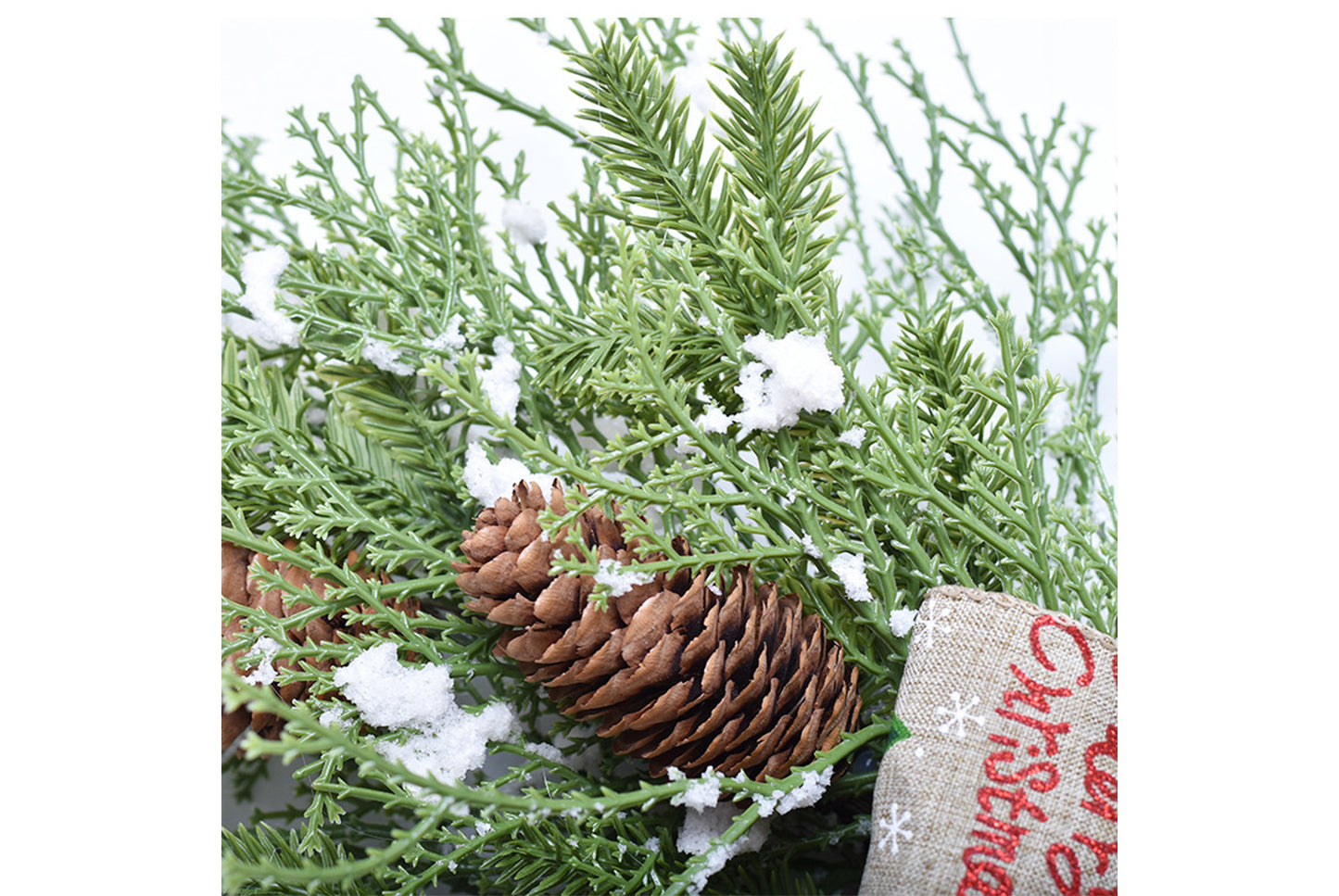 50cm PE Venetian Snow Horn Wall Hanging