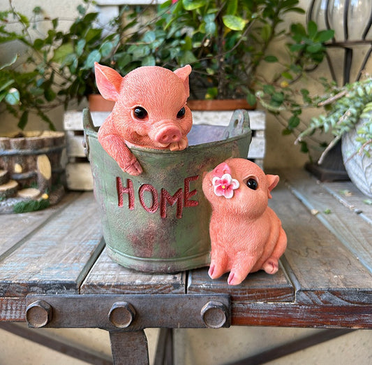 # Creative Pig-Shaped Resin Succulent Flower Pot
