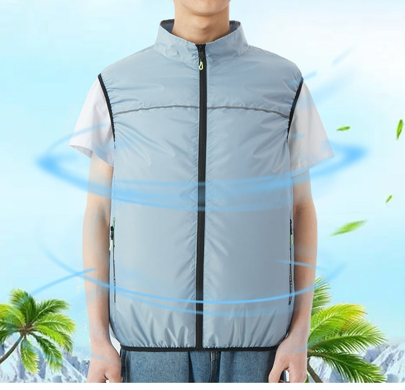 # Outdoor Cooling Vest with Air Conditioner Fan