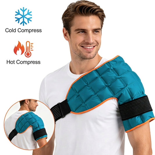 Hot and cold compress shoulder pads