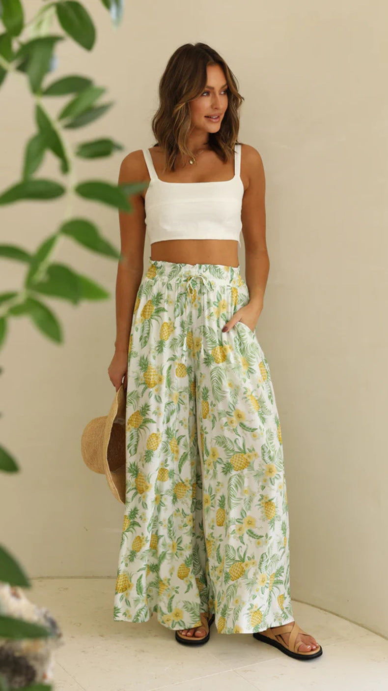 # Women's Loose-fitting Fashion Wide-Leg Casual Trousers