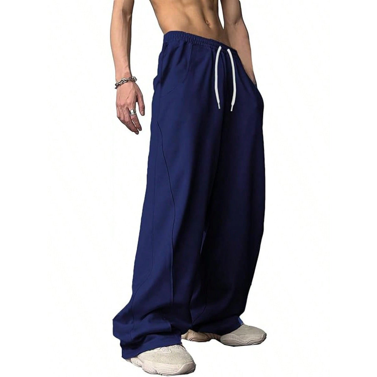 Loose-fitting Straight-Leg Sports Pants