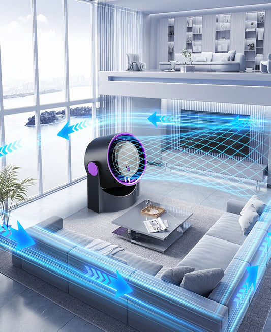 # Type-C Digital Display Five-Speed Desktop Fan