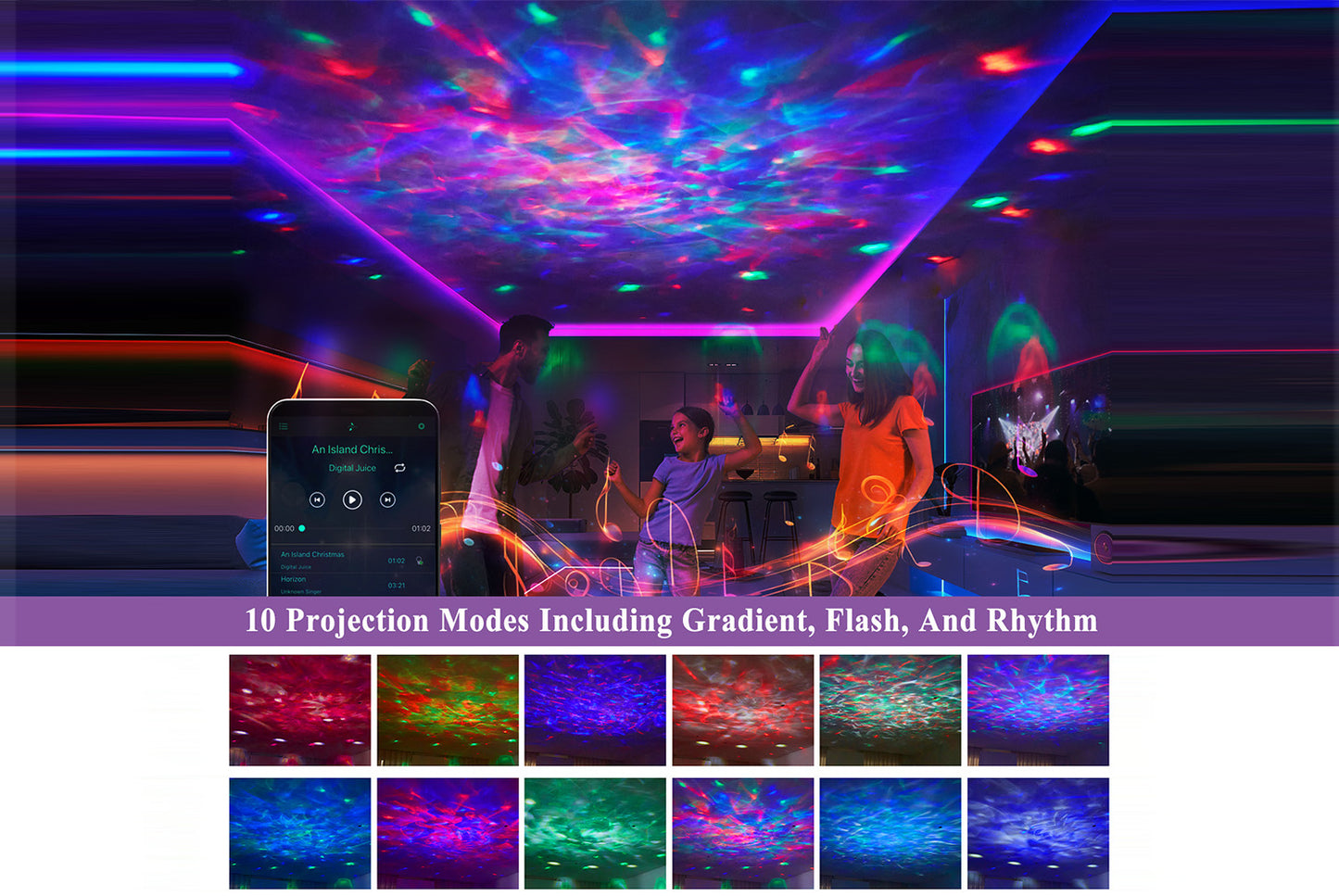 Bluetooth speaker-RGB audio atmosphere light