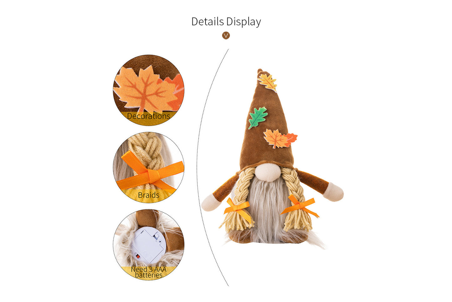 *Thanksgiving Decorative Gnome Figurine