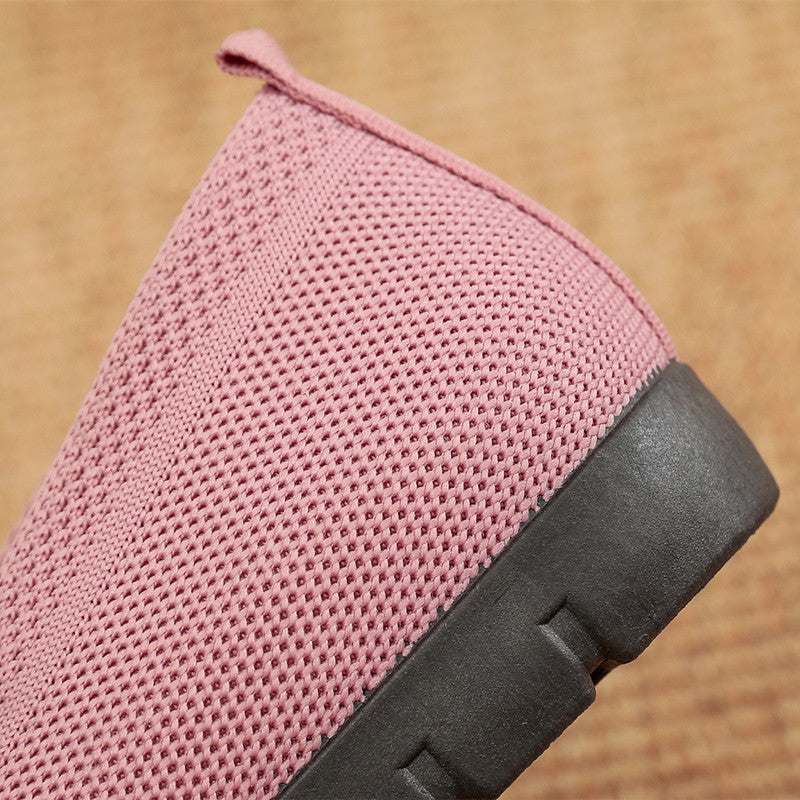 Women's Cloth Shoes with Flyknit Mesh Upper