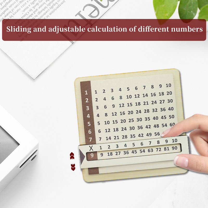 Sliding multiplication table