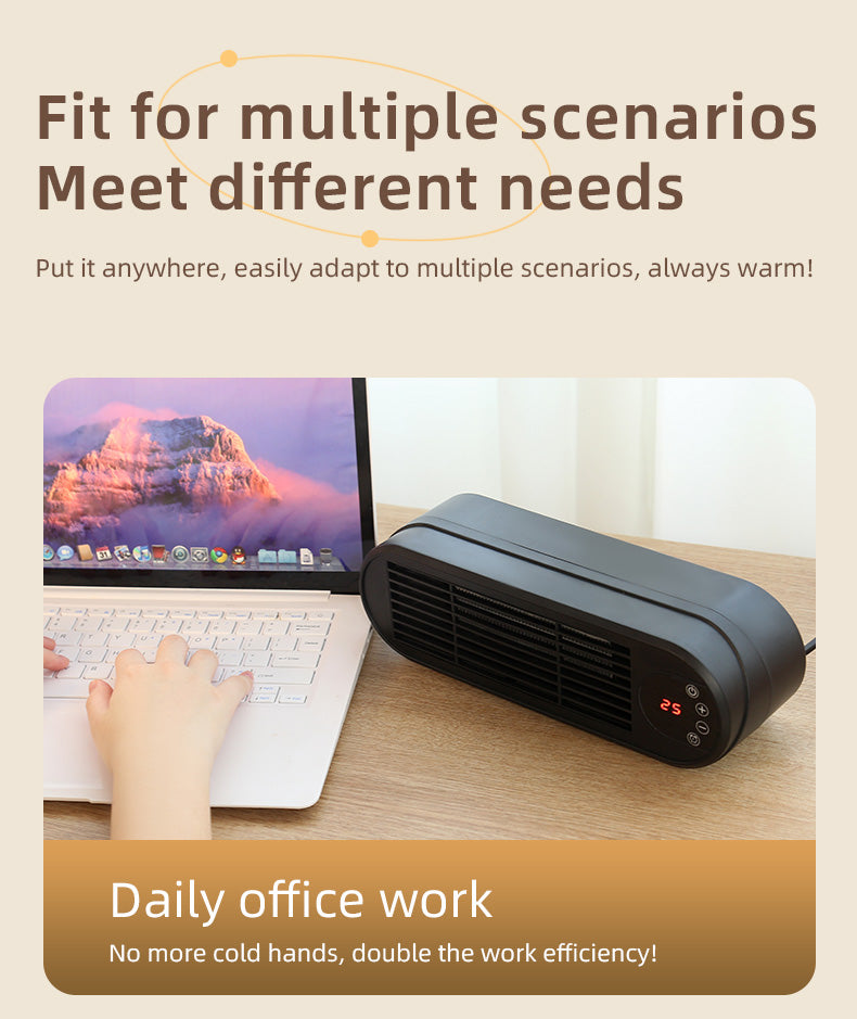 Desktop Heater | Small Home Heater -（UK plug）