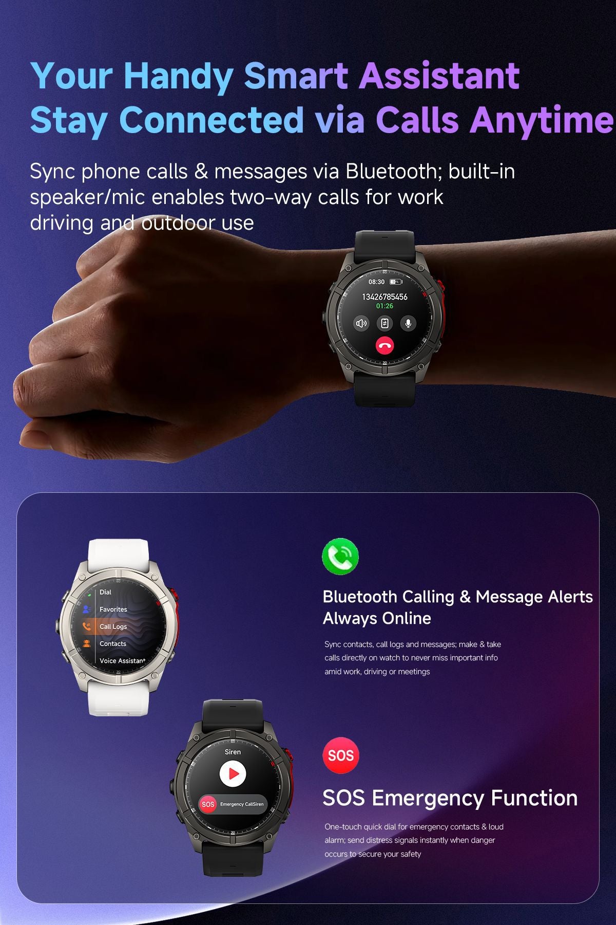 # F8 Pro Outdoor Multifunctional Smartwatch
