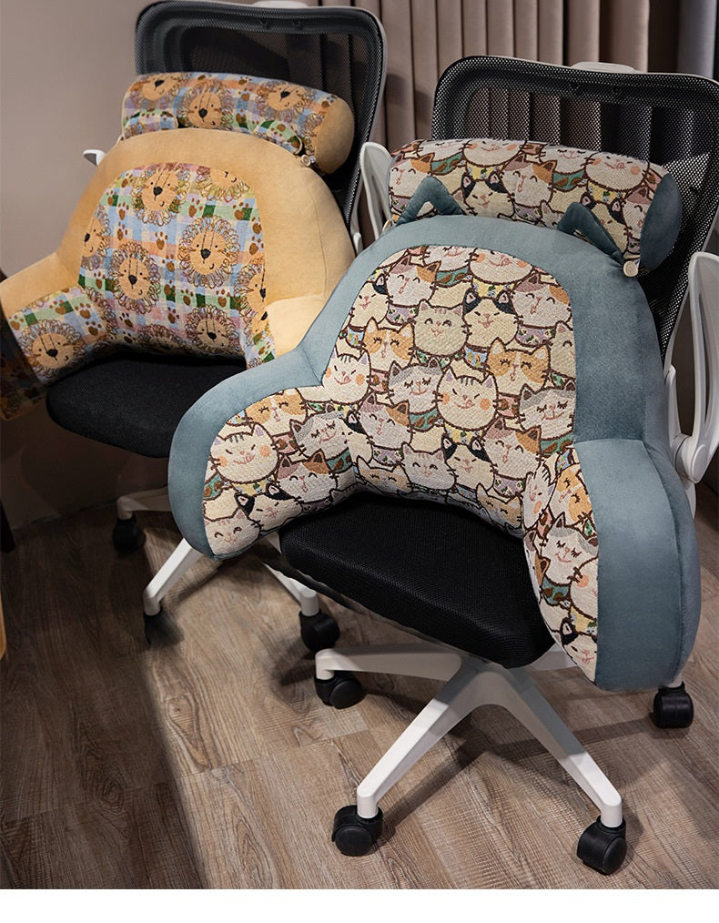 Soft Backrest Cushion with Lumbar Support