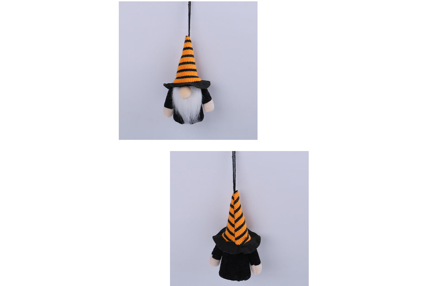 **Halloween Light-Up Charm Top Hat Gnome Window Display**