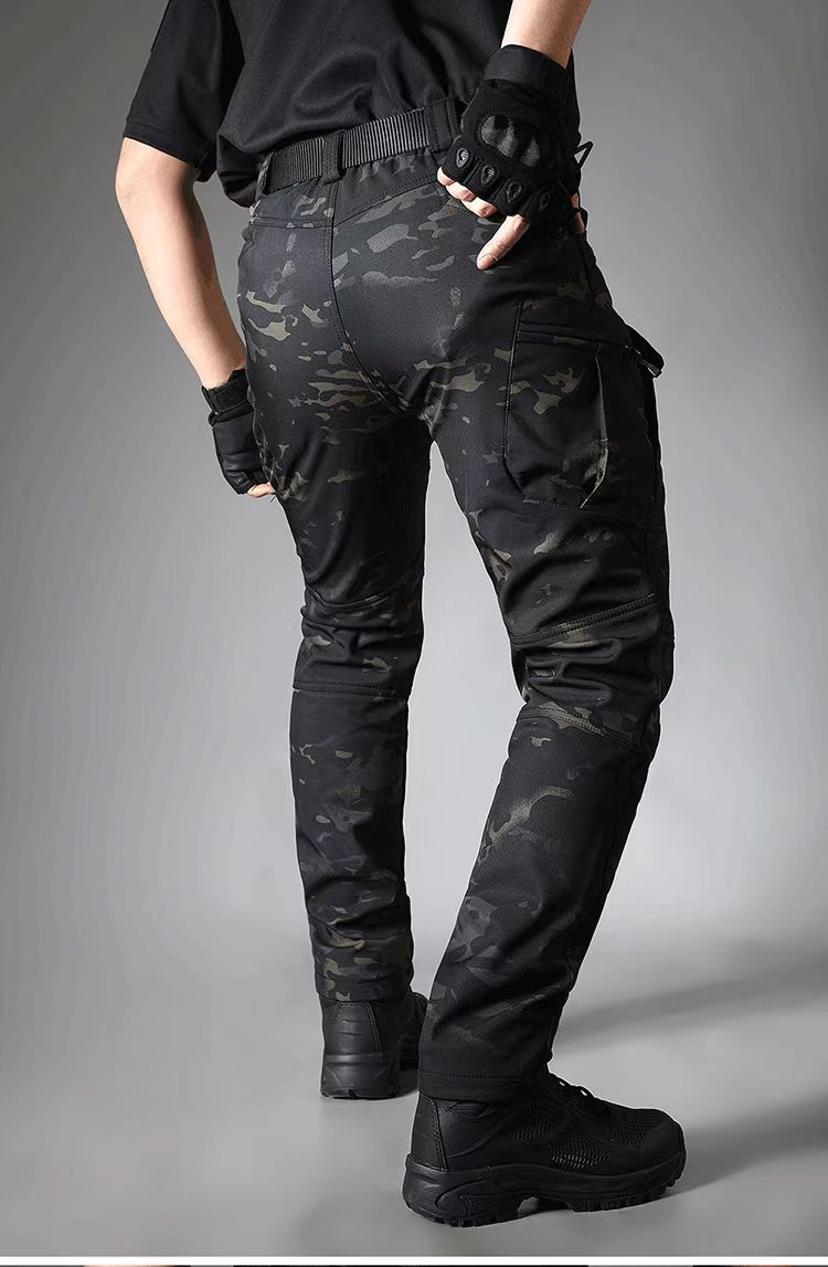 Outdoor soft shell men's jacket pants