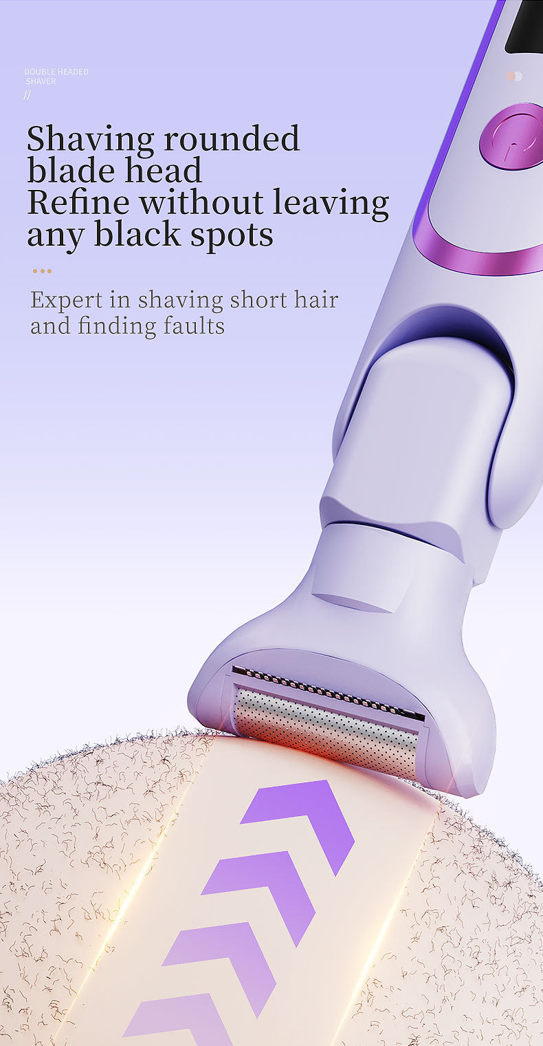 # Digital Display 5-in-1 Electric Hair Shaver for Women