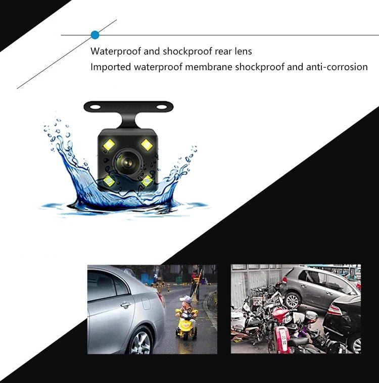 # 4-inch Touchscreen Dual-Lens HD Dash Cam