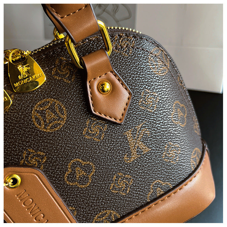 Monogram Letter Shell Bag