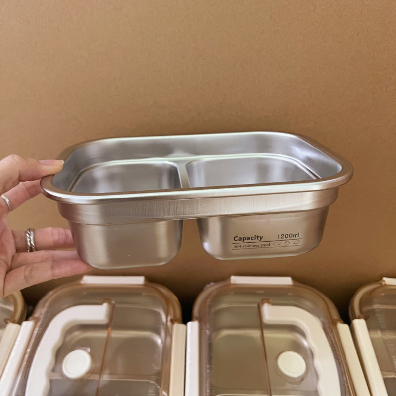304 Stainless Steel Compartment Insulated Lunch Box