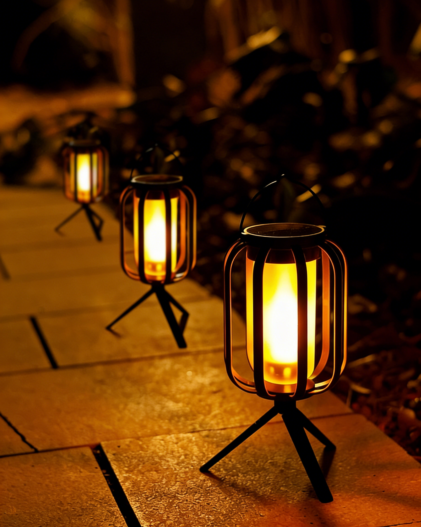 # Solar-Powered Flame Ambient Camping Light