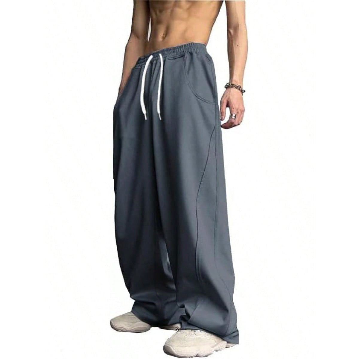 Loose-fitting Straight-Leg Sports Pants