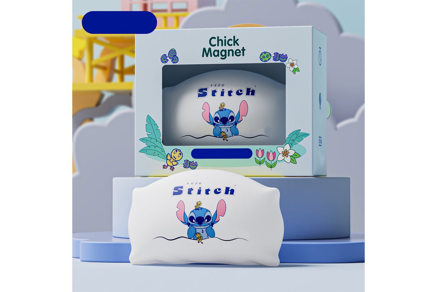 Strawberry Bear/Stitch Pillow Magnetic Night Light