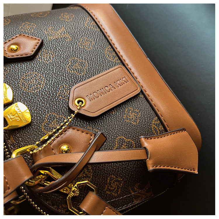 Monogram Letter Shell Bag