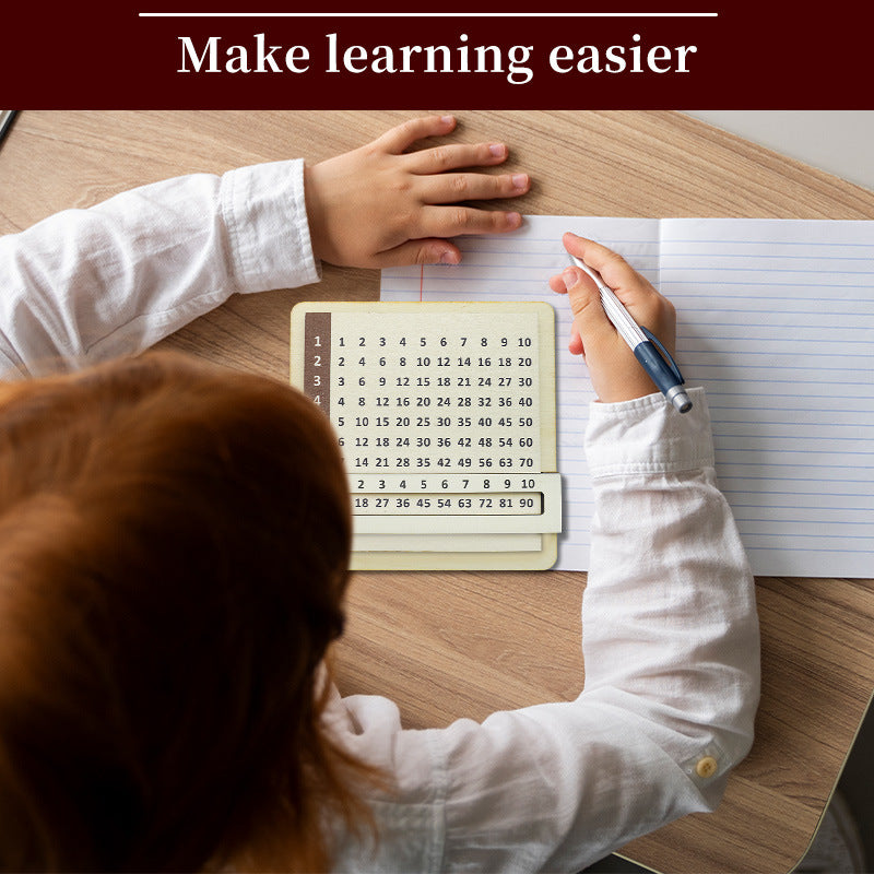 Sliding multiplication table