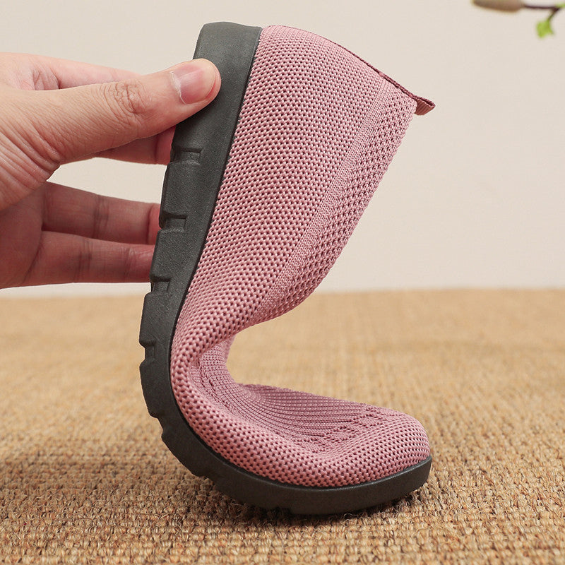 Women's Cloth Shoes with Flyknit Mesh Upper