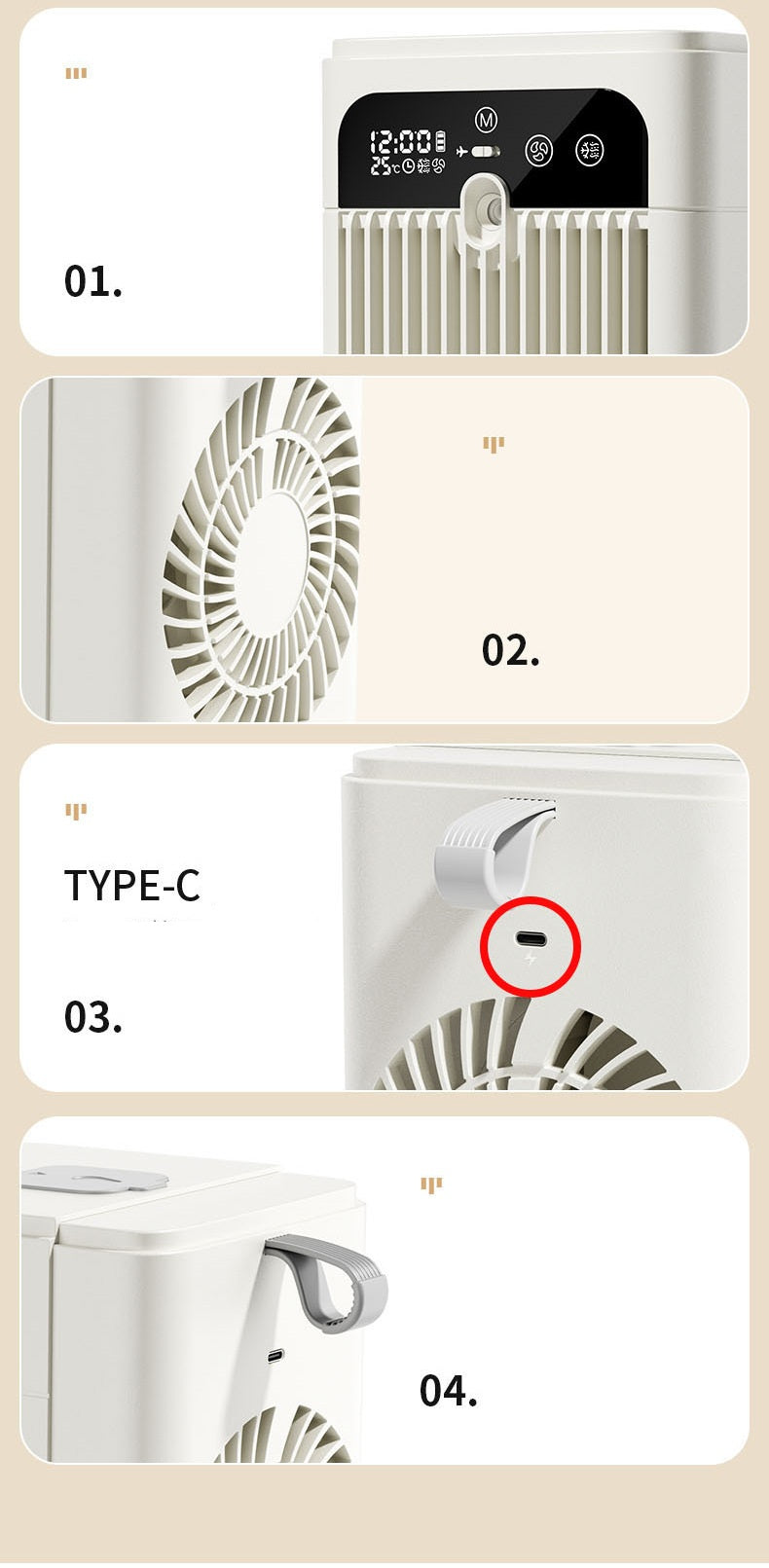 Desktop Mini Atomizing Air Cooler