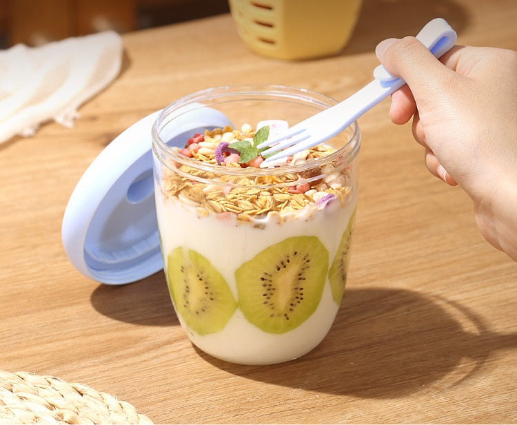 # Double-Layer Draining Portable Salad Cup