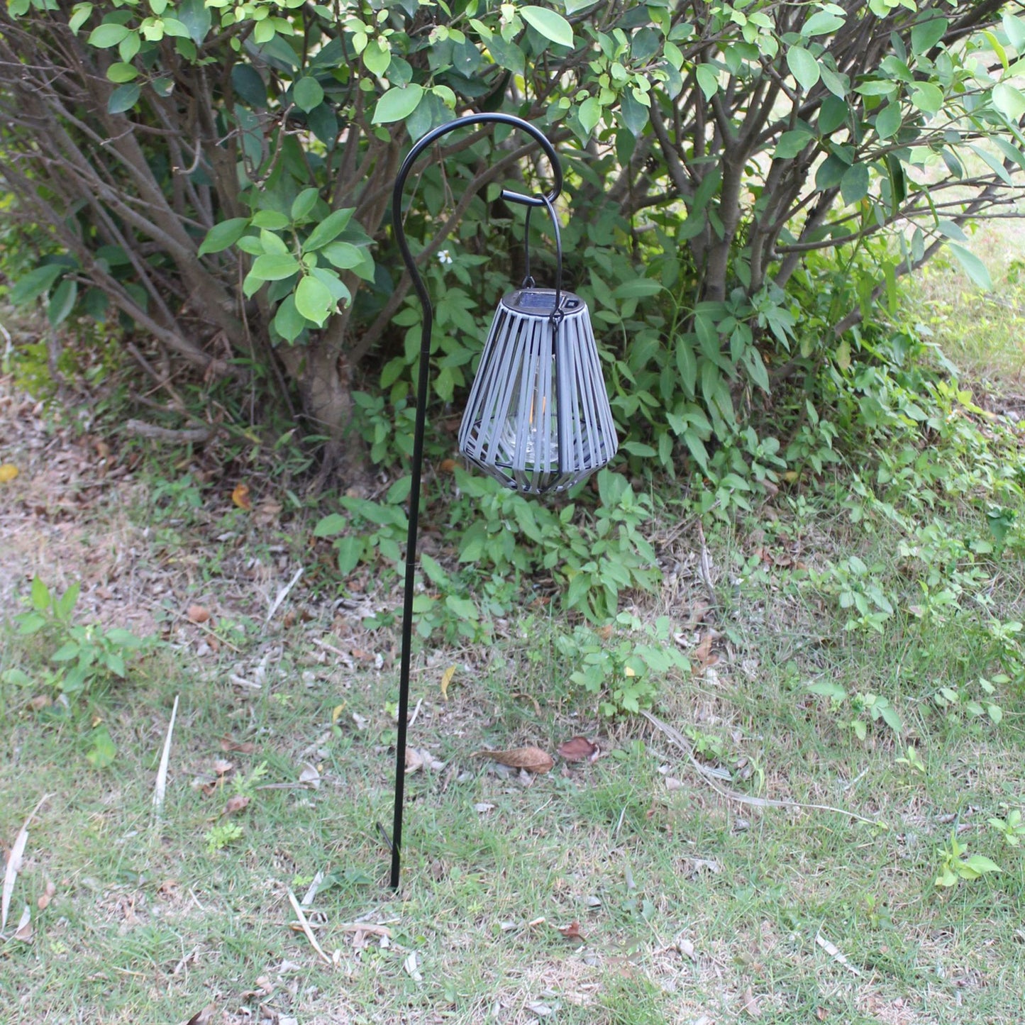 Solar-Powered Imitation Rattan Lantern