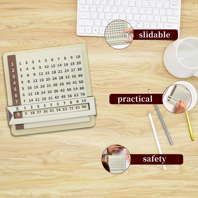 Sliding multiplication table