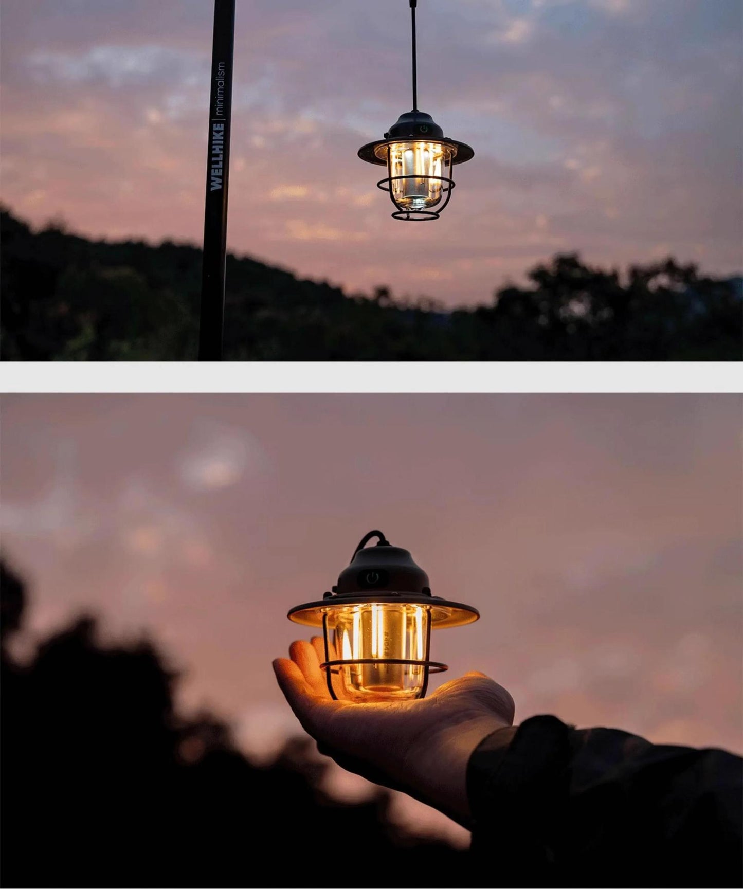 # Pinecone-Shaped Camping Pendant Light