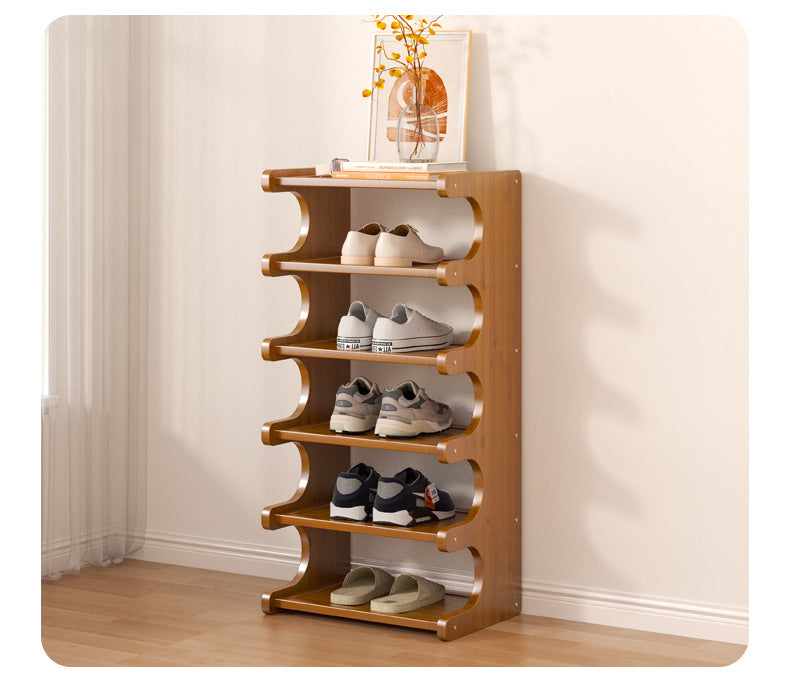 Bamboo Multi-Layer Shoe Rack