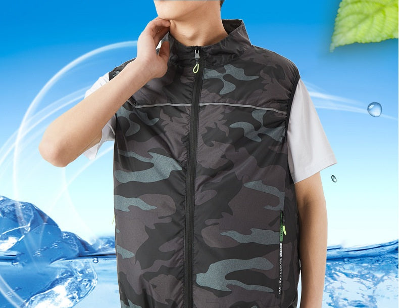 # Outdoor Cooling Vest with Air Conditioner Fan