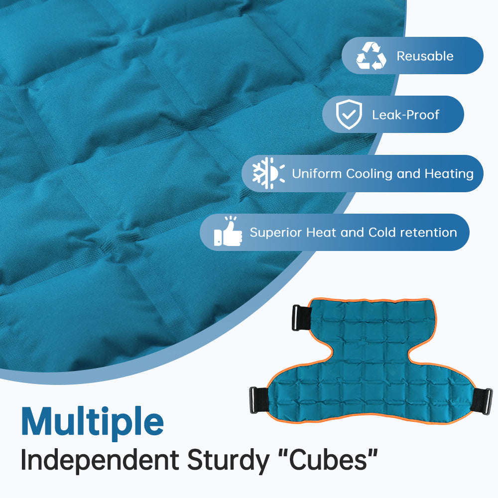 Hot and cold compress shoulder pads