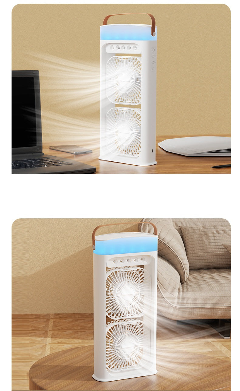 # Dual-Head Spray Water-Cooled Humidifier Fan