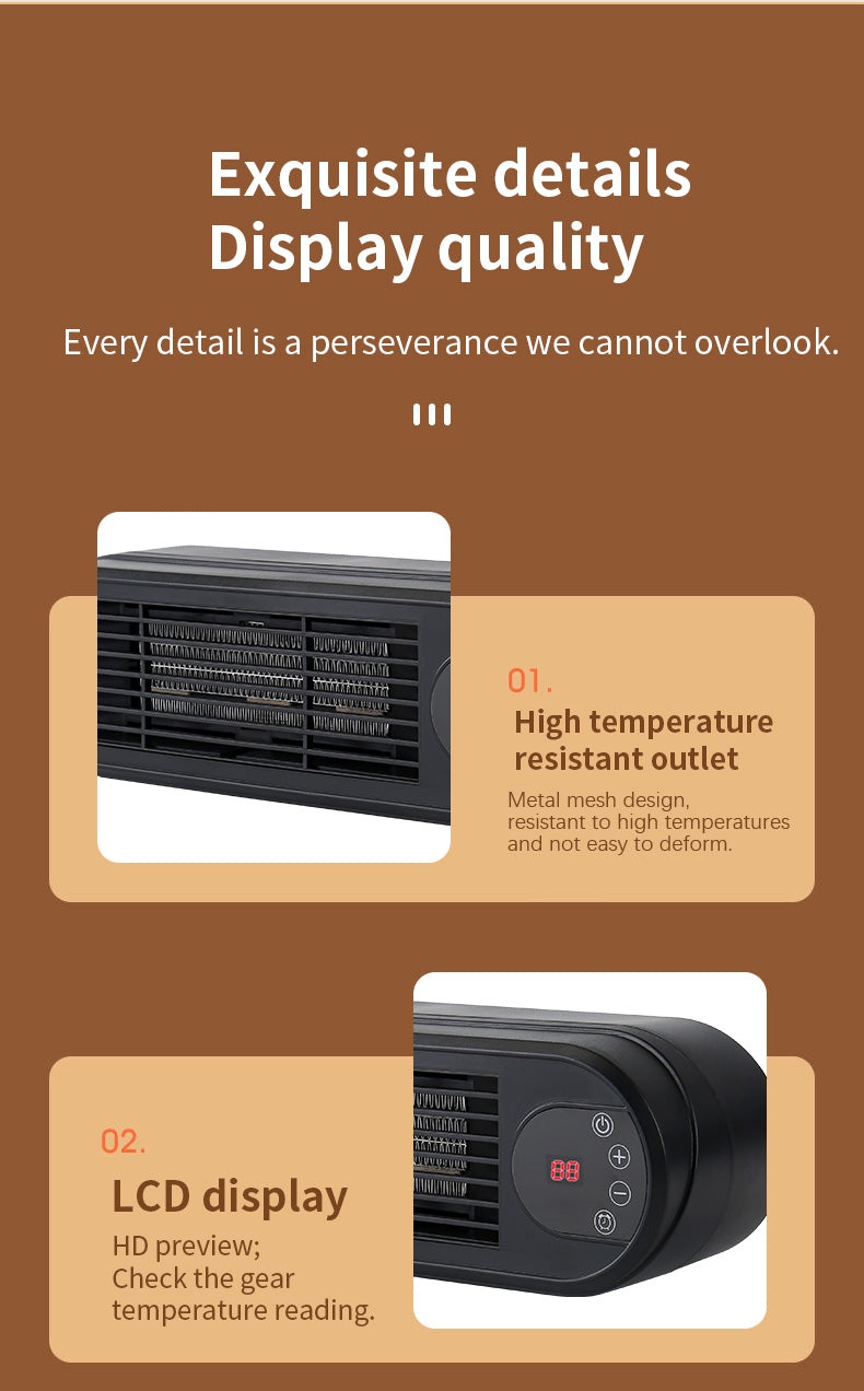 Desktop Heater | Small Home Heater -（UK plug）