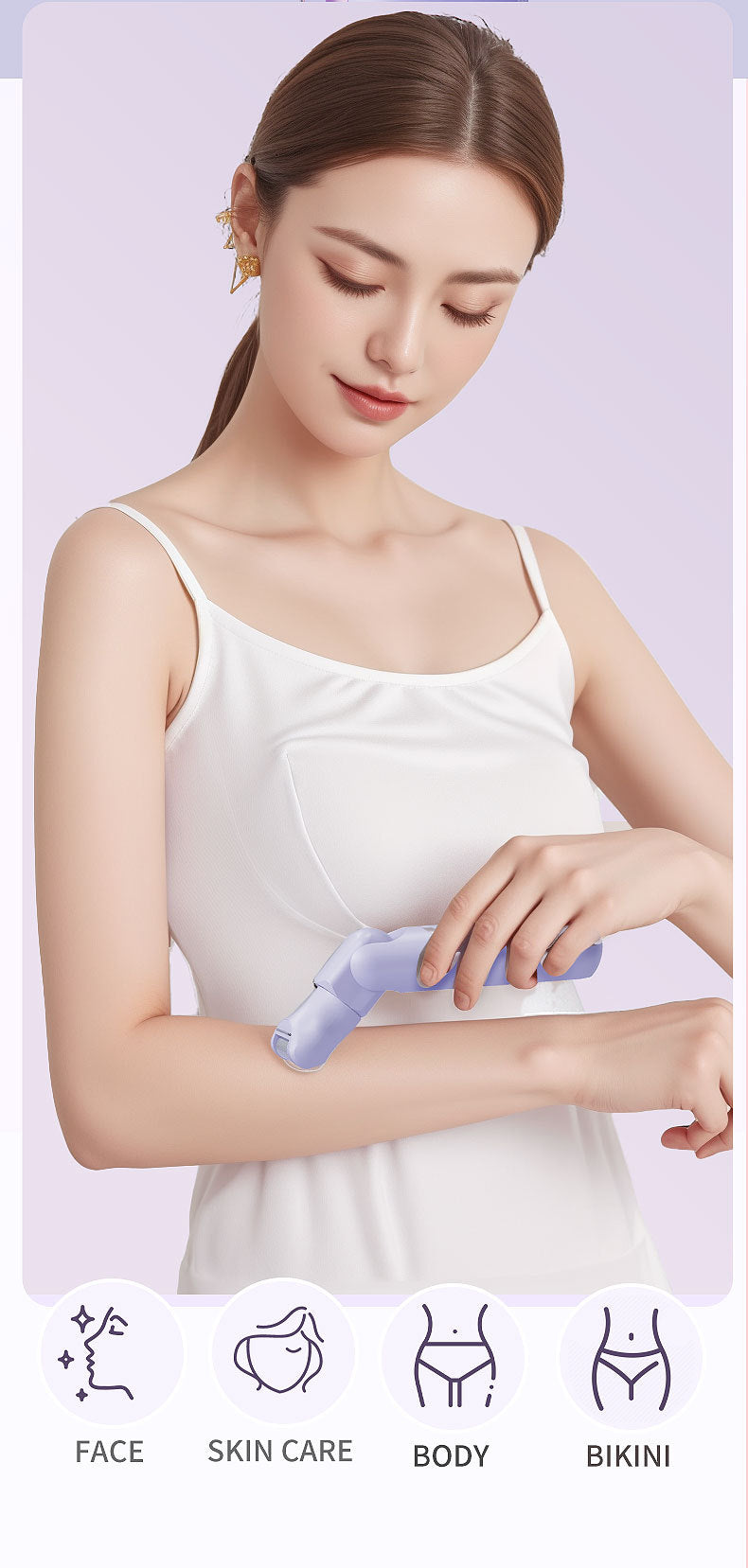 # Digital Display 5-in-1 Electric Hair Shaver for Women
