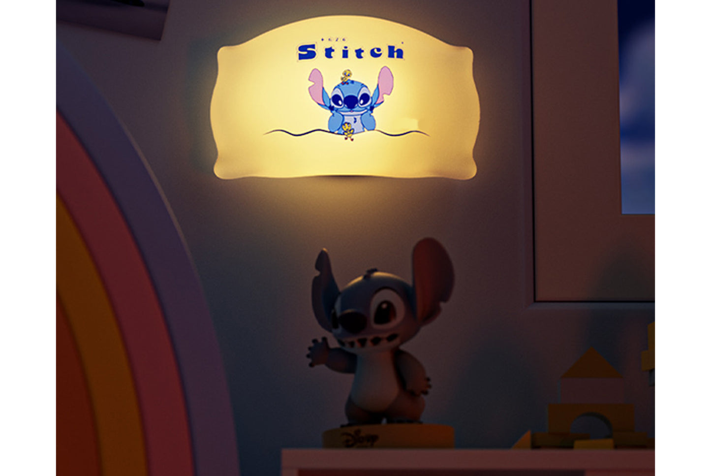 Strawberry Bear/Stitch Pillow Magnetic Night Light