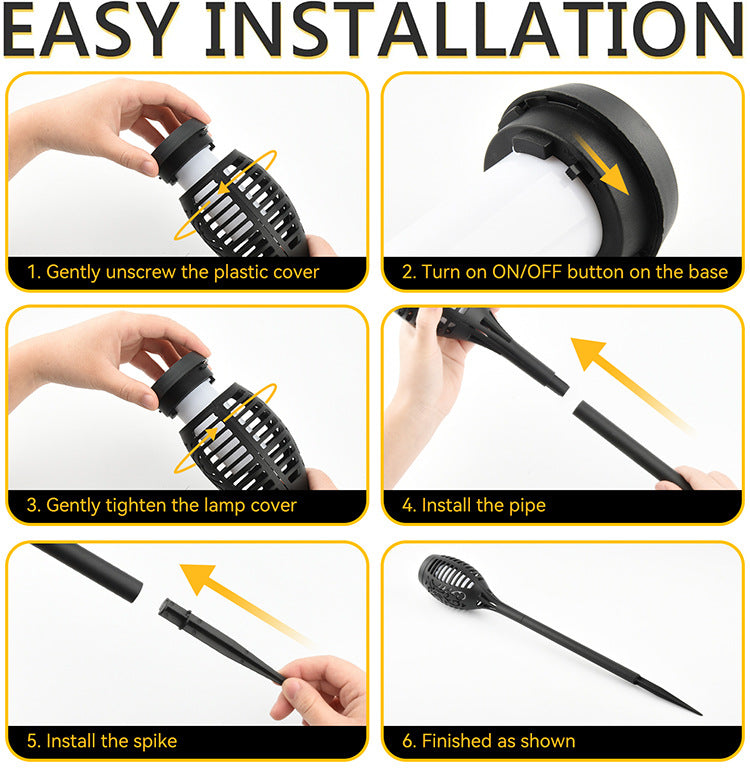 # Solar Torch-Shaped Garden Light