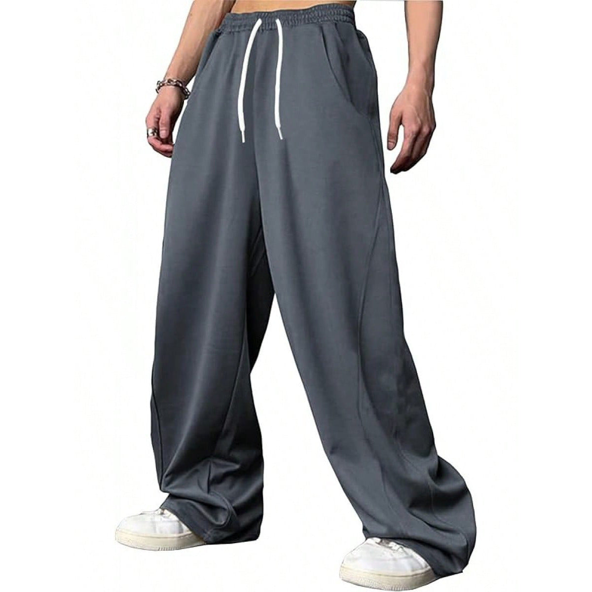 Loose-fitting Straight-Leg Sports Pants