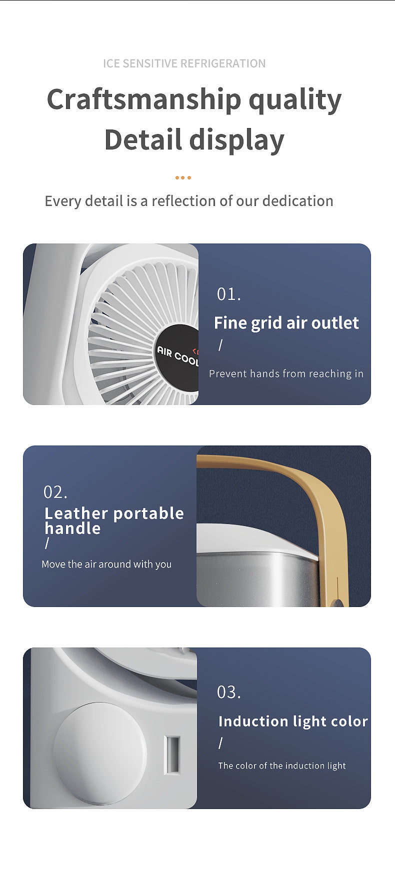 # Three-Hole Spray Desktop Air Cooler