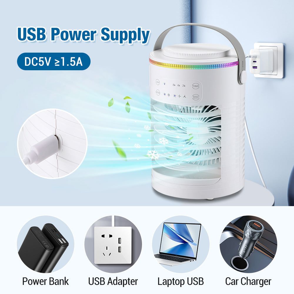 # Water-Cooled Spray Desktop Air Cooler