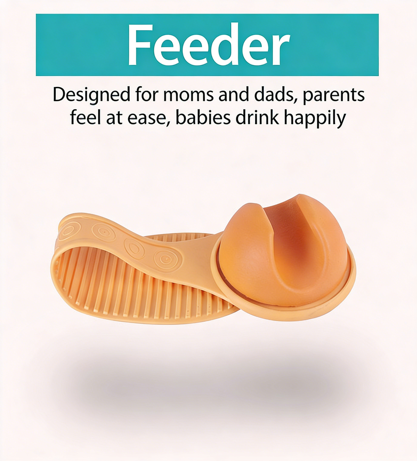 Hands-free silicone bottle holder for breastfeeding