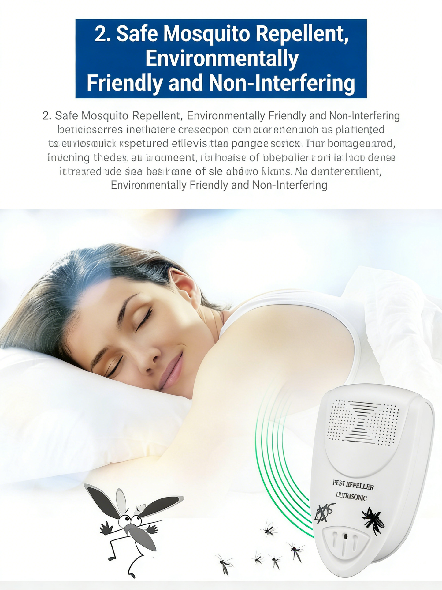 Ultrasonic Insect Repellent for Indoor Use