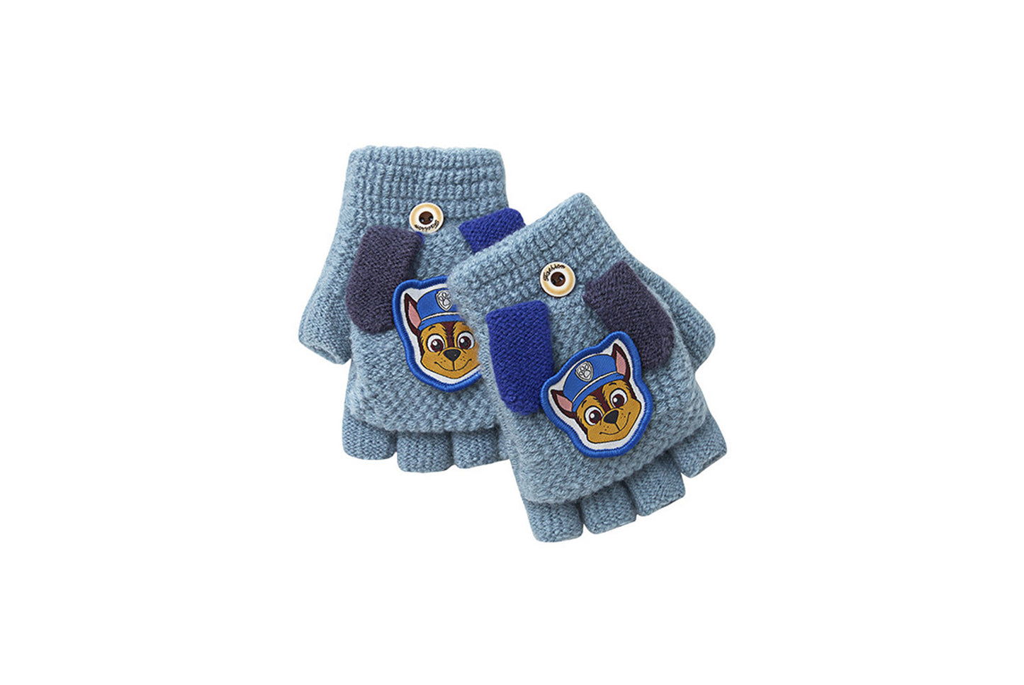 **Children's Flap-Fingerless Warm Gloves**