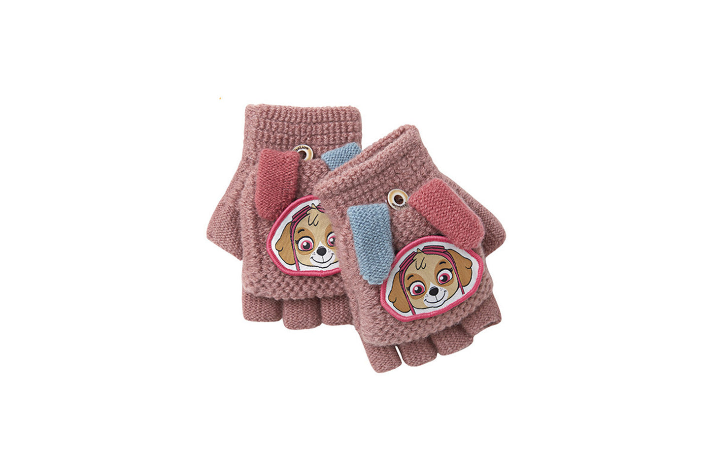 **Children's Flap-Fingerless Warm Gloves**