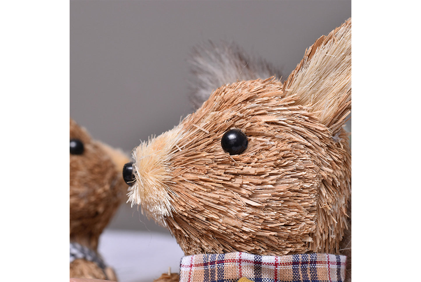 Cute Natural Cattail Squirrel Doll