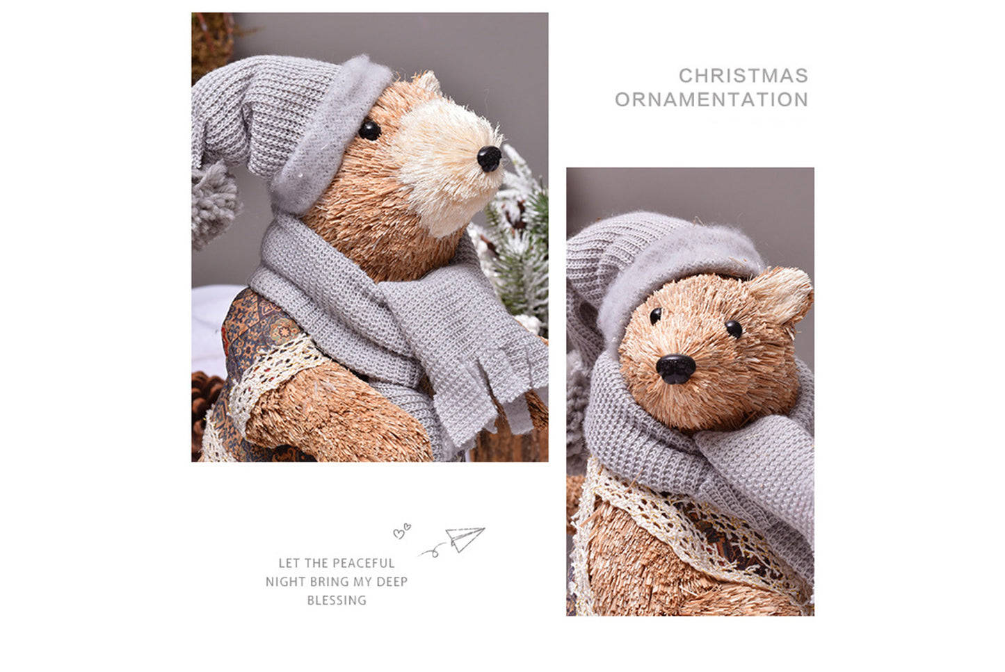 Natural Plant Cute Bear Doll